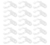 HEMOTON 100 Clips de Montaje para Tubos LED y Fluorescentes, Abrazaderas Silicona y Hierro, Fáciles de Instalar para Decoración y Proyectos DIY