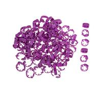 HEMOTON 100 Piezas Anillos Numerados para Identificación de Pollos y Aves Unidades Ajustables de Resistente para Gestión Avícola