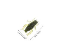 HEMOTON 100 Piezas Artificial Soft Fishing Baits Realistic Cricket Lures For Freshwater Lake Fishing Simulation Baits For Bass and Trout