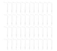 HEMOTON 100 Piezas Modelo de Lámpara de Doble Cabezal para Maqueta, Farolas Miniatura de Plástico Abs, Accesorios de Decoración para Jardín y Escenas en Miniatura, Tamaño 5 Cm, Adecuado