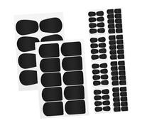 HEMOTON 10hojas Almohadillas De Mordida Para Saxofón Transparentes Dientes Para Boquilla De Saxofón y Clarinete Láminas De Parche De Silicona Para Músicos