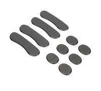 HEMOTON 10piezas Almohadillas Silenciadoras Para Batería Parches Negros Tapetes De Batería Almohadillas De Sordina Duraderas y Flexibles