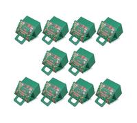 HEMOTON 10piezas Cajas de Dulces Navideñas Casita de Jengibre Cajas de Cartón para Regalos de Fiesta de Galletas para Adornos de Embarazo de Cumpleaños Pequeñas Color Marfil