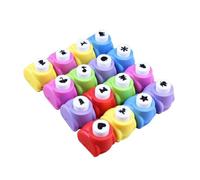 HEMOTON 12 Piezas Máquina de Perforar Papel Mini Punzones de Flores para Scrapbooking y Manualidades DIY Herramienta de Embossing Resistente para Álbumes y Tarjetas Color Color Aleatorio
