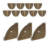 HEMOTON 12 Piezas Protector de Esquinas para Mesas y Cajas de Madera Color Café de Hierro Función de Protección y Seguridad Mejorada para Uso Hogar