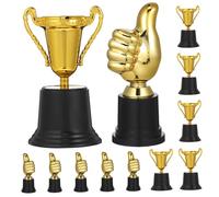 HEMOTON 12 Piezas Troféo de Plástico para Divertidos para Celebraciones Premios para Fiestas y Deportivos Diseño Compacto y Resistente