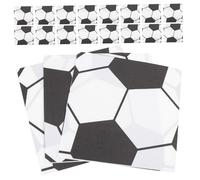 HEMOTON 120piezas Servilletas de Fútbol Unidades Cuadradas de Papel Desechables Tema Fútbol para Decoración de Fiesta Eventos Deportivos y Celebraciones Familiares