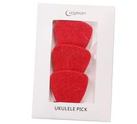 HEMOTON 15 Piezas Púas Fieltro Lana Partes Instrumentos Cuerda Púa Ukelele Púa Fieltro Lana Selección Ukelele Púas Bajo Balada Guitarra Textura Lana Rojo