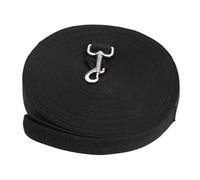 HEMOTON 15M Correa de Adiestramiento para Mascotas de Nylon Duradero con Anilla para Entrenamiento y Negro
