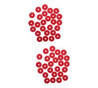 HEMOTON 180 Piezas pad de guitarra birretes pianos Instrumento keyboard teclados almohadilla de junta piano de teclado liga sintió arandelas almohadilla de lavado wahser de guitarra rojo