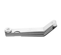 HEMOTON 1pieza Galgas de Espesores de Acero Inoxidable Calibrador de Precisión para Medición de Espacios Carpintería Herramienta Duradera y Portátil con Diseño Giratorio y Selección Fácil