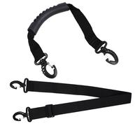 HEMOTON 2 Correas para Botas de Esquí y Snowboard Correas de Nylon Ajustables Negras Portabotas de Mano y Hombro Accesorio Resistente para Transporte Cómodo en Deportes de Invierno