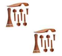 HEMOTON 2 Juegos 4 4 Repuestos De Violín 44 Repuestos De Violín Cordal De Violín 4/4 Clavijas De Cordal De Violín 4/4 Bricolaje Violín Clavijas De Afinación De Violín De Madera