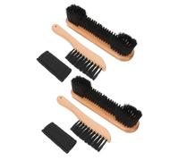 HEMOTON 2 Juegos Cepillos para Mesa de Billar y Rieles Kit de Limpieza con Cepillo Paño de Algodón para Cuidado Profesional de Tacos y Mesa de Billar