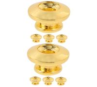 HEMOTON 2 Juegos Hebilla De Correa De Guitarra Fijador De Guitarra Cerraduras De Correa De Botón Metálico De a De Con Bloqueo Extremo Metálico Golden Metal