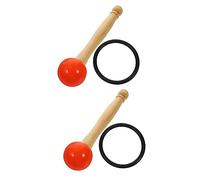 HEMOTON 2 Juegos masa base de cuencos de cuenco tirador madera laptop palos de cuenco de sonido mazos de tazón yoga cuenco musical Carillón junta tórica Accesorios