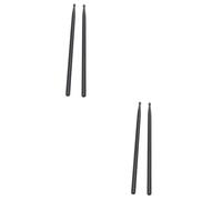 HEMOTON 2 Pares Nano Material Baquetas Baquetas De Metal Accesorios De Tambor Baquetas Prácticas 5A Baquetas 5A Baquetas Baquetas De De Aluminio 5A Baquetas De Metal