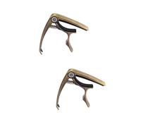 HEMOTON 2 Piezas afinador de guitarra cejilla de guitarra ukelele capo acústica violín afinador eléctrica acustica nacarado desencadenar colocar sintonizador k10