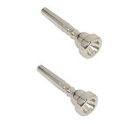 HEMOTON 2 Piezas boquilla de trompeta de cobre trompeta 7c trompeta para principiantes boquilla de bobby shew trompeta de plata bugle cucurucho reemplazo de trompeta latón Poli 5c