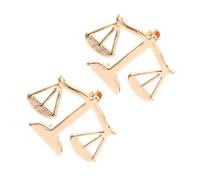 HEMOTON 2 piezas Broche de Solapa Metálico para Hombre Diseño Balanza de Justicia Pin de Collar para Camisa Accesorio Elegante para Traje y Mochila Símbolo de Equidad Profesional