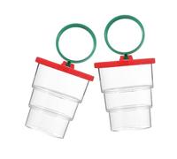 HEMOTON 2 Piezas Caja de Observación de Insectos para Unidades Diseño Fácil de Abrir Material Duradero para Actividades al Aire Color Rojo Llamativo para Fomentar Interés Científico y