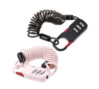 HEMOTON 2 piezas Candado Cable Bicicleta con Combinación Reajustable Dígitos Resistente la Intemperie Cable de Acero Antivandalismo para Motos Bicicletas Scooters y Seguridad Exterior