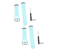 HEMOTON 2 Piezas Correa women mujeres bandas para hombres banda de reloj de pulsera reloj pulsera reloj inteligente de fitness compatible Accesorios Decorar aptitud física gel de sílice