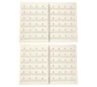 HEMOTON 2 Piezas Cuaderno de Tablatura Guitarra Profesional con Encuadernación Fuerte y 50 Hojas de Papel para Clases de Música y Práctica Individual