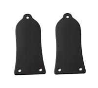 HEMOTON 2 Piezas cubierta de barra de armadura de metal cubierta de barra de armadura de bajo brote tapa de tensor para guitarra Tapa de alma de 3 agujeros braguero Accesorios