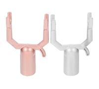 HEMOTON 2 Piezas de Horquilla para Barra de Ropa de Aleación de Aluminio Accesorios para Tenedores de Ropa de Balcón Fácil Reemplazo para Secadora al Aire Libre