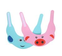 HEMOTON 2 Piezas Gorro Champú Infantil Cepillo De Costra Láctea Bath De Oídos Para Bebés Sombrero De Visera Tapa Gorro De Ducha Gorras Asiento De Baño Para Bebé El Plastico