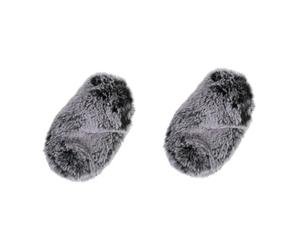 HEMOTON 2 Piezas Micrófono Caso Micrófono Viento Muff Micrófono Parabrisas Viento Muff Micrófono Parabrisas Lana Artificial Cubierta De Micrófono Micrófono Parabrisas Cubierta A