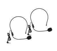 HEMOTON 2 Piezas Micrófono De Diadema Profesional Micrófono Condensador para Enseñar Canto Amplificador De Voz y Altavoces