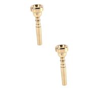 HEMOTON 2 Piezas Removedor De Trompeta Trompeta De Repuesto Para Notas Altas Barítono Go-Parts Trompeta Trompeta Atascada Componente Mudo Chapado En Oro Instrumento Musical 7C