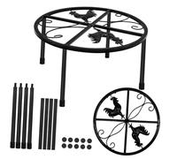 HEMOTON 2 Piezas Soporte de Comedero para Pollos de Metal Resistente y Desmontable para Gallineros Diseño de Interior y Exterior