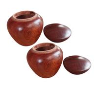 HEMOTON 2 Piezas Urnas Funerarias Pequeñas de Madera Maciza para Cenizas Humanas y Mascotas de Urnas Mini Selladas Caja Portátil para Recuerdo Cremación Diseño Artesanal y Compacto