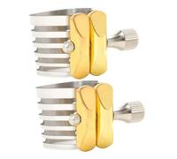 HEMOTON 2 Uds Abrazadera De Saxofón Sujetador De Ligadura Piezas De Instrumentos De Viento Clip De Saxofón Duradero Partes De Ligadura De Saxofón Clip De Ligadura De Instrumento Ligadura