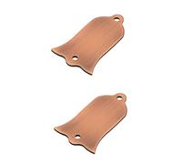 HEMOTON 2 Uds Cubierta De Metal De Bronce Funda Con Forma De Varilla De Armadura Accesorio De Bajo Cubierta De Varilla De Armadura De Guitarra Suministros De Guitarra Accesorio De