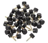 HEMOTON 20 Pares de Puntas de Talón Redondas de Tpu Antideslizantes para Tacones Altos Negros, Accesorio para Reparación Profesional y Uso Diario, Diseño Elegante y Resistente