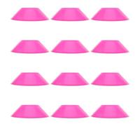HEMOTON 20 Piezas Conos de Entrenamiento de Agilidad para Fútbol y Baloncesto Conos Plásticos de Color Rosa Discos Apilables para Prácticas Deportivas y Ejercicios de Coordinación