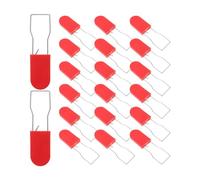 HEMOTON 20 Piezas Sello de Seguridad para Logística Estructura Antimanipulación, Candado de Hierro Rojo, para Protección en Transporte y Exhibición de Mercancías