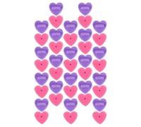 HEMOTON 200 Piezas Broche Forma de Corazón, Cierre de Respaldo para Insignias de Goma, Rosa y Púrpura, Ajuste Firme, No se Fácilmente, para Pin de Solapa y Broche de Corbata