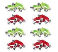 HEMOTON 24Piezas Brazaletes de Cascabeles de Navidad Pulseras Musicales con Campanas para Niño Niña Jingle Bells Coloridos para Fiestas y Actividades Escolares