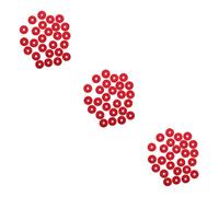 HEMOTON 270 Piezas almohadilla de lavado birretes pianos keyboard pianotea teclados de piano liga almohadilla de junta sintió arandelas junta para guitarra pad de guitarra rojo