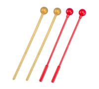 HEMOTON 2pares Mazos Para Percusión Abs Baquetas De Plástico Duraderas Para Campanas Carillón Instrumentos Musicales