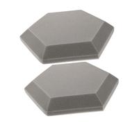 HEMOTON 2piezas Algodón Aislante Acústico Hexagonal Para Pared Material De Acústica Absorbente Para Interior Salas De Música De Grabación Paredes Interiores