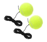 HEMOTON 2piezas Balones De Tenis con Cuerda Elástica para Entrenamiento Práctico De Principiantes Herramienta Portátil De Práctica para Mejorar La Coordinación y Reacción