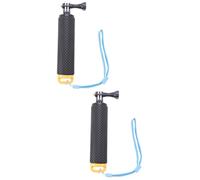 HEMOTON 2piezas Bastón Flotante De Mano para Cámara Soporte De Buoy para Actividades Acuáticas Accesorios Impermeables Color Amarillo