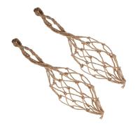 HEMOTON 2piezas Bolsa Tejida De Hilo Funda De Viaje Protector De Botella Artesanal