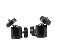 HEMOTON 2piezas Cabezal Esférico Panorámico Aluminio Ajustable Plataforma Deslizante Orificios Compatible Cámaras